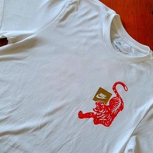 Nike T-shirt, Year of the Tiger, Men's Large, White